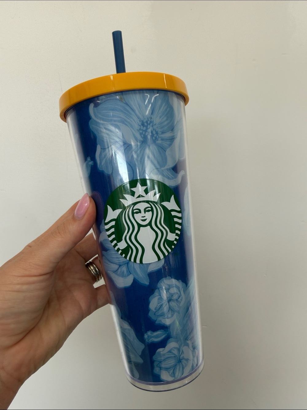 Starbucks Blue Desert Cactus FlowerTumbler